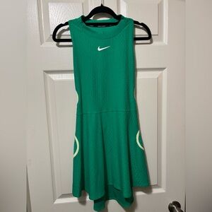Nike Tennis Dress Green | Mesh Back | Athletic Fit | Size S